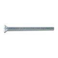 Midwest Fastener 1/8" x 2 in Slotted Flat Machine Screw, Zinc Plated Steel, 24 PK 61366